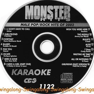 Monster Hits Vol-1122 New Karaoke Pop CD+G,Usher,N Sync,Goo Goo Dolls+ - Picture 1 of 1