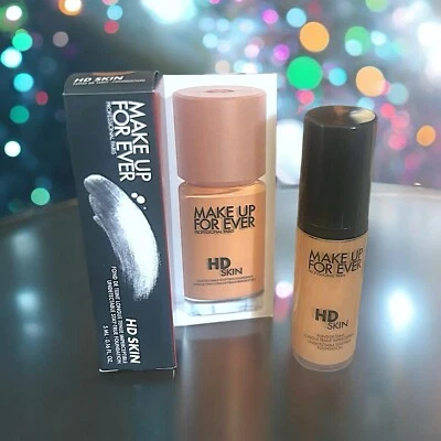 MAKE UP FOR EVER HD Skin Waterproof Natural Matte Foundation 3N42 Amber  NIB - Image 1 of 4