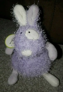 Hallmark Roly Polies Viola e Bianco Coniglietto Coniglio Peluche 8" Fuzzy Nuovo con etichette - Foto 1 di 5