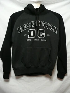 Washington D.C. gebrauchter Hoodie Gr. L schwarz grau JJ33+04 - Bild 1 von 3