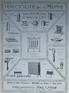 PUBLICITE PAZ ET SILVA GRILLE PAIN FER RADIATEUR BRULE PARFUM DE 1919 AD PUB - Picture 1 of 1