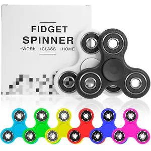 Finger Hand Fidget Spinner Toy Anti Stress Konzentration Pocket  EDC ADHS Tri - Bild 1 von 18