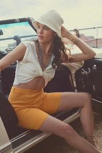 NEW Free People Pixie Crochet Bucket Hat Z248-10 - Picture 1 of 3