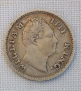 MONETA ARGENTO 1835 INDIA BRITANNICA 1/4 RUPIA RE GUGLIELMO BUONI DETTAGLI - Foto 1 di 2