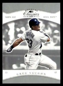 Greg Vaughn 2001 Donruss Classics Card #98 Tampa Bay Devil Rays - Picture 1 of 2