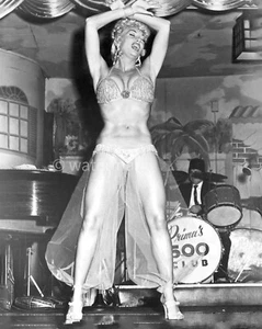 Vintage -  LILLY CHRISTINE - BURLESQUE DANCER - 8X10 PUBLICITY PHOTO - Picture 1 of 1