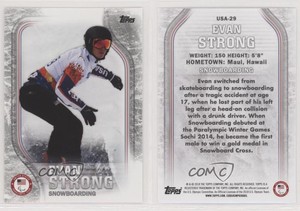 2018 US Olympic & Paralympic Team and Hopefuls Silver Evan Strong Rookie RC