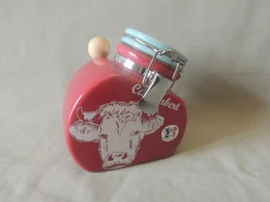 Camembert ceramic mustard holder Decore main France - Picture 1 of 9