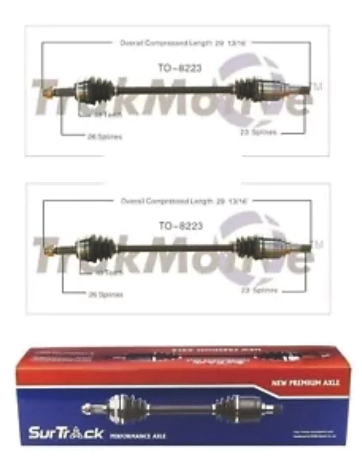 Par de ejes traseros CV SurTrack Set para Toyota Matrix Pontiac Vibe 03-06 AWD Foto 1 de 1