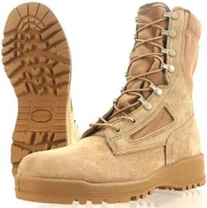 Wellco HEISSES WETTER SCHWER ENTFLAMMBARE DESERT TAN 7 XW 7 EXTRA BREITE KAMPFSTIEFEL - Bild 1 von 12