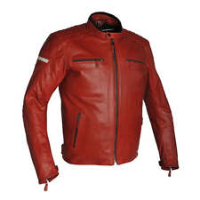Richa Daytona Motorcycle Motorbike Leather Jacket Red - UK 38