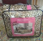 Juicy Couture Gepardendruck 8-teilig King Satin Bettdecke Set Tiktok viral Neu in Verpackung