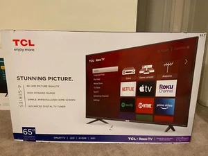 TCL TV black with remote/ used - Picture 1 of 6