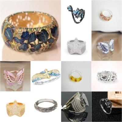 Moda Elegante Regalo Amistad Talla 6-13 Anillo Tallado Patrón Foto 1 de 4