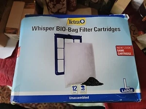 Fish Tank Aquarium Filter Cartridge Tetra Whisper Bio-Bag Large 12-Pack New - Picture 1 of 2