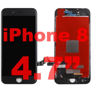 █ BLACK NEW iPhone 8 4.7" Front LCD Replacement Glass Screen Digitizer Assembly