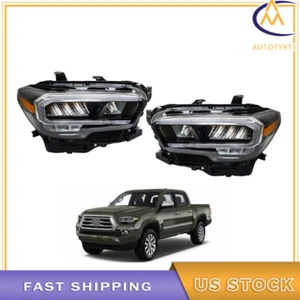 Carcasa LED negra izquierda y derecha para faros Toyota Tacoma Limited/TRD 2020-2021-22-23 - Imagen 1 de 11