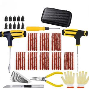 Car Tire Repair Kit Puncture Plug Tools Tyre Puncture Emergency for Tire Strips - Picture 1 of 28