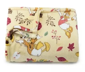 FALL FRIENDS Mickey & Friends Oversized Plush 5x6' THROW BLANKET The Big One - Picture 1 of 1
