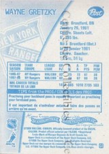 1998-99 Kraft Post Cereal Wayne Gretzky Blue Back #G1 Wayne Gretzky