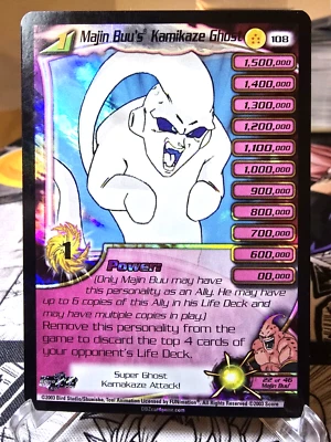 DBZ CCG DRAGON BALL Z MAJIN BUU'S KAMIKAZE GHOST #108 RARE FOIL FUSION NM/VLP - Image 1 of 2
