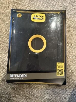OtterBox Defender Series Case Apple iPad 4th Gen- New iPad & iPad 2 Black/Yellow - Image 1 of 2