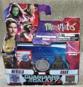MINIMATES MARVEL GUARDIANS OF THE GALAXY VOL. JUEGO DE 2 NEBULA & DRAX TRU EXCLUSIVO - Imagen 1 de 7