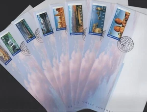 2000 Australia Great SOUTHERN LAND Set of 8 FDC's in Great Condition- $27.50 FV - Foto 1 di 2
