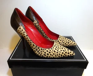 Cesare Paciotti Leopard Print Stiletto Heels 39 Eu. - Picture 1 of 16