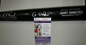 Gary Sanchez NY Yankees Autographed Signed Engraved Bat Auth by JSA # P73809 - Picture 1 of 1