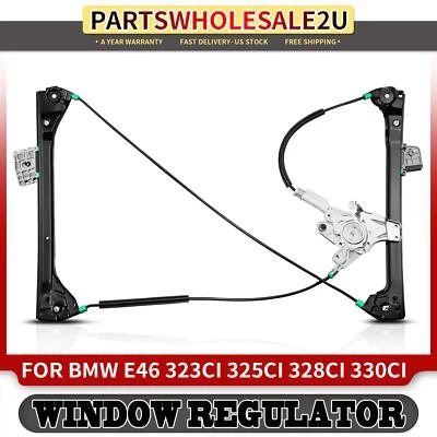 Regulador de ventana delantero derecho sin motor para BMW E46 323Ci 2000 325Ci 328Ci 330Ci M3 Foto 1 de 4