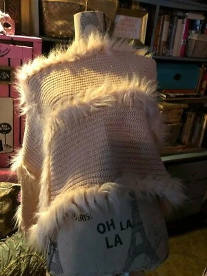 Poncho ANDREW MARC Encantador Rosa Suave del Sur Talla S/M Foto 1 de 3