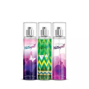 Layer'r Wottagirl Secret Crush Spell Bound Amber Kiss Women Body Spray 3x60 ML - Bild 1 von 8