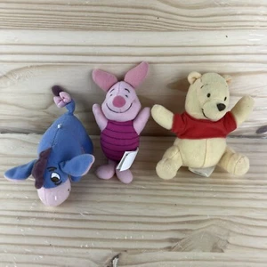 Peluche vintage Graco Winnie The Pooh Eeyore Piglet 6 pulgadas de largo - Imagen 1 de 8