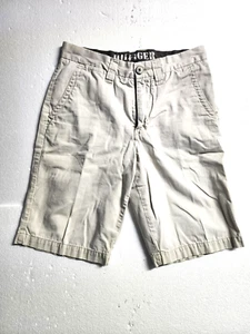 Tommy Hilfiger Shorts Youth  Size 18 Cream Cargo Pockets Casual Cotton Boys - Picture 1 of 17