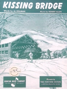 Kissing Bridge Noten Robert Allen Al Stillman 1953 Christmas Pop Song - Bild 1 von 4