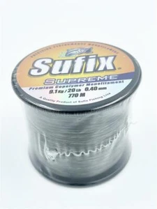 Sufix Supreme Vert 0,40mm/20lbs/770m Monofile Fil pour Carpes Mono - Photo 1/2
