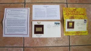 WWII D Day timbro oro 24k primo giorno emissione replica USPS seconda guerra mondiale spedizione gratuita - Foto 1 di 6