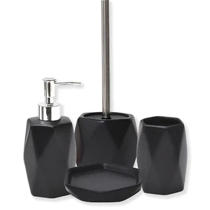 Diamond Bath Accessories Tumbler lotion soap dispenser soap dish Toilet Brush - Picture 1 of 34