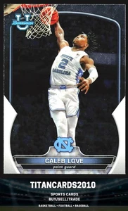 Caleb Love 2023 Topps North Carolina Tar Heels #89 - Picture 1 of 2