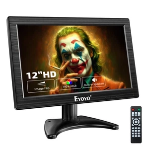 Small 12" LCD Monitor HDMI/VGA/BNC/AV Video Camera CCTV Security Monitor Display - Picture 1 of 9