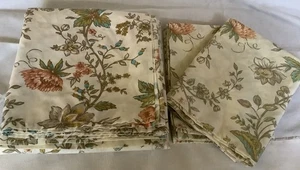 VTG Percale Montgomery Wards 2 Standard Pillowcases + Flat Double Sheet Floral - Picture 1 of 6