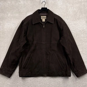 L.L. Bean Lederjacke Herren Größe L Tall Braun Thinsulate VINTAGE 90s Y2K - Bild 1 von 10
