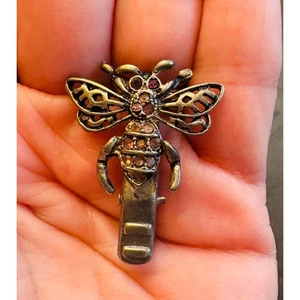 Antiker Silber/Strass Bienenkönigin Clip  - Bild 1 von 6