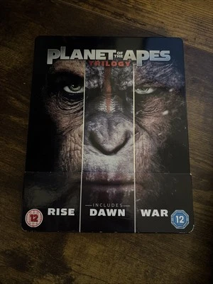 Planet of the Apes Trilogy Rare UK Reg B Blu-Ray SteelBook - Image 1 of 4