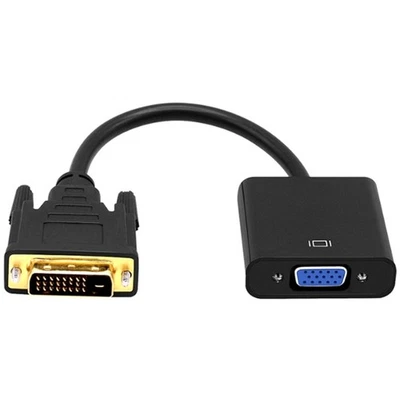 1PC 1080P HD DVI to VGA Cable Adapter Converter Multi-device Compatibility - Image 1 of 4