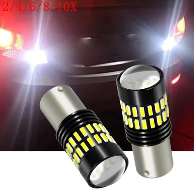 AUXITO 1156 LED Reverse 7506 Backup Light Bulbs White 6000K Xenon White 2/10x - Image 1 of 4