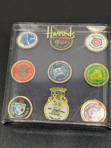 Juego de 9 marcadores de golf Harrod's de colección Old Course Club St Andrews Reino Unido golf - Imagen 1 de 8