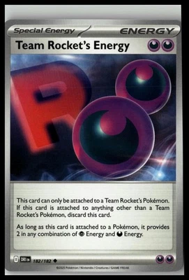 SV10: Destined Rivals #182/182 Team Rocket's Energy - Image 1 of 2