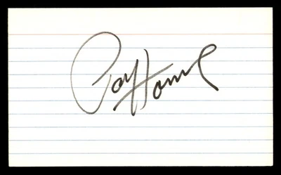 Paul Hornung Autographed Signed 3x5 Index Card Green Bay Packers - Image 1 of 2